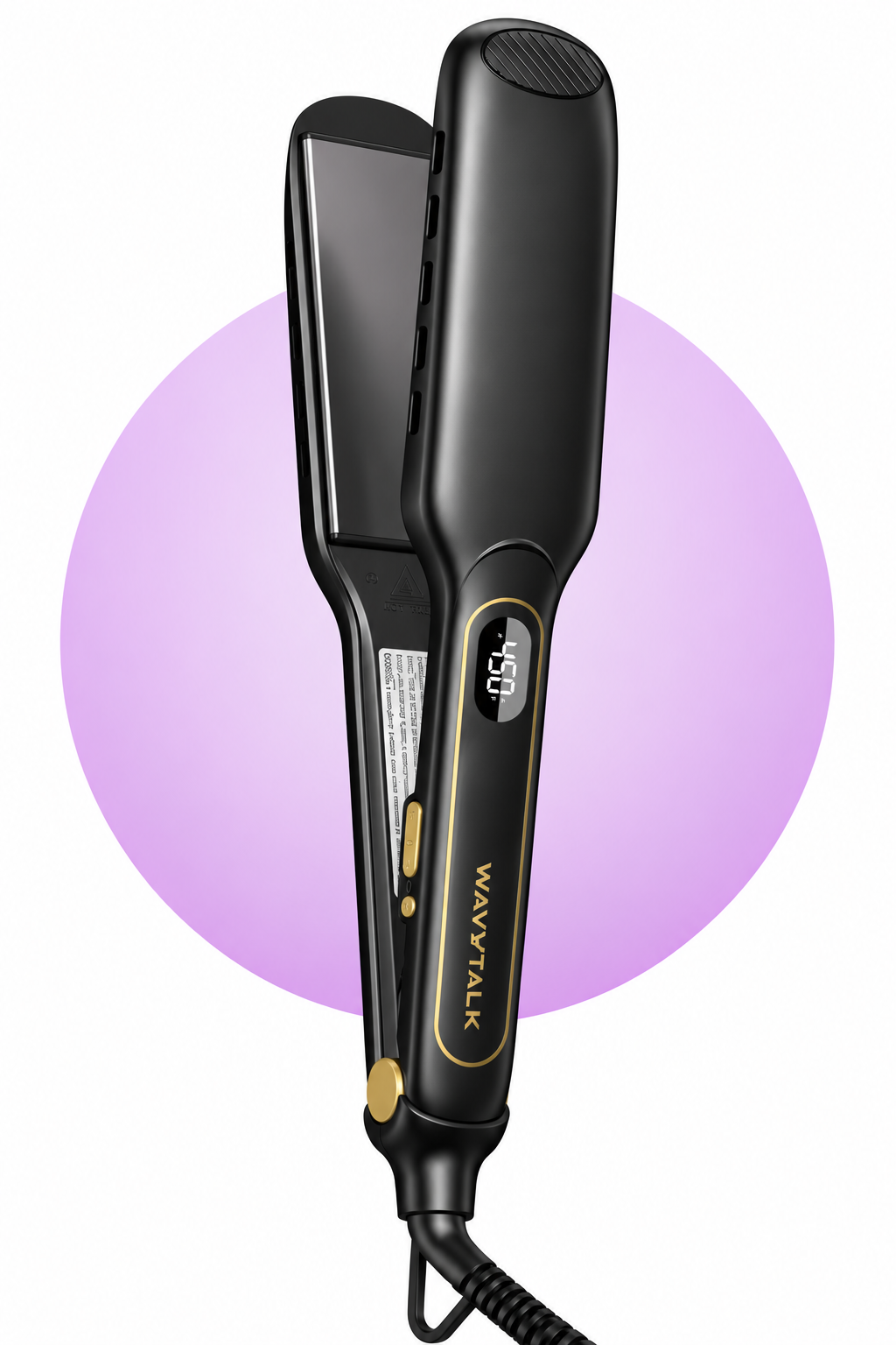 WAVYTALK Vent Sesh Wide Flat Iron – Black Hair Straightener