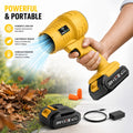 TEGATOK 20V Cordless Turbo Blower 4.0Ah Battery Air Duster Leaf Blower Kit