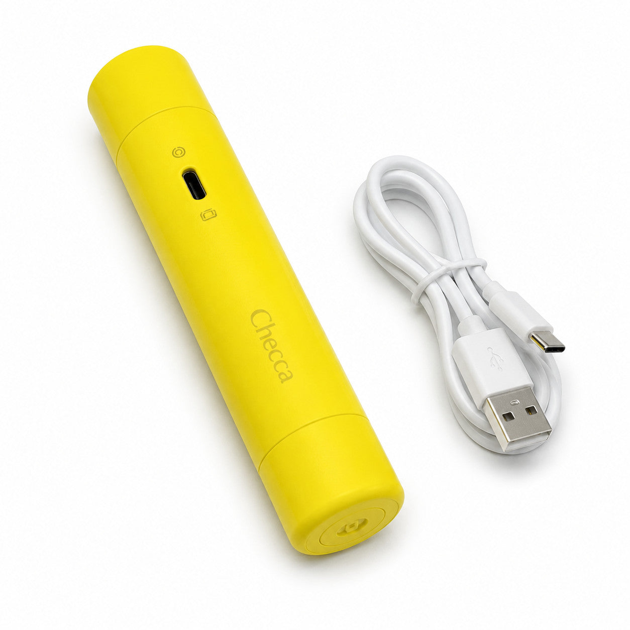 Checca Rechargeable Women's Hair Trimmer Yellow Facial Body Hair Removal USB-C