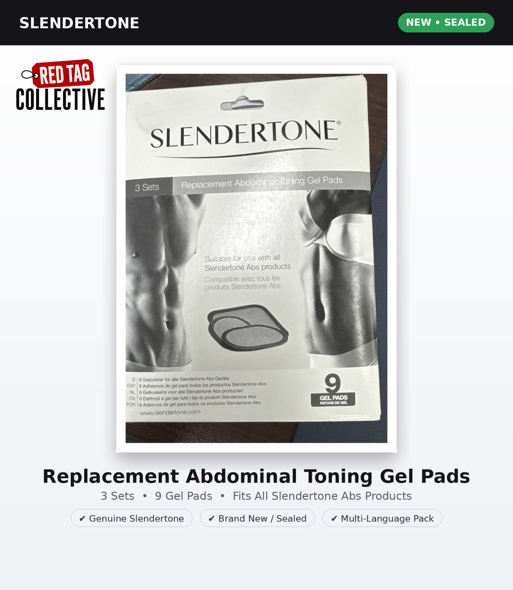 Slendertone Replacement Abdominal Toning Gel Pads – 2 Pack Set | See Dates