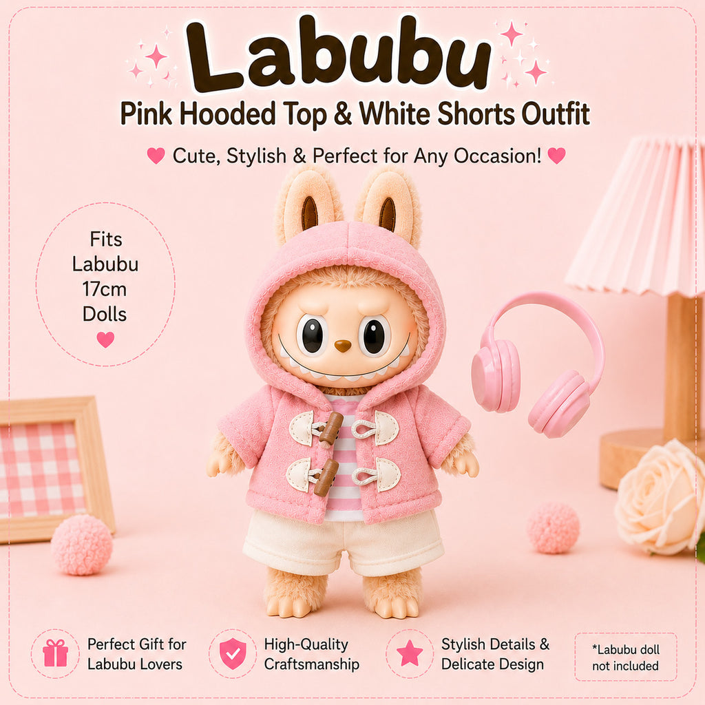 Winter Outfits for Labubu Pack of 3 | 17cm Doll Clothes (DOLL NOT INCLUDED)
