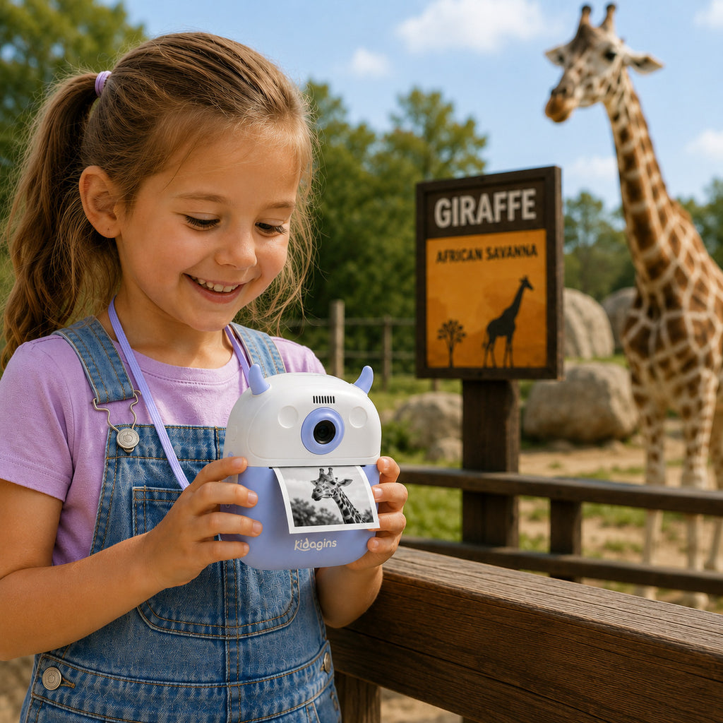 Kidagins Instant Print Camera for Kids 32GB Card HD Camera Photo Video| Blue