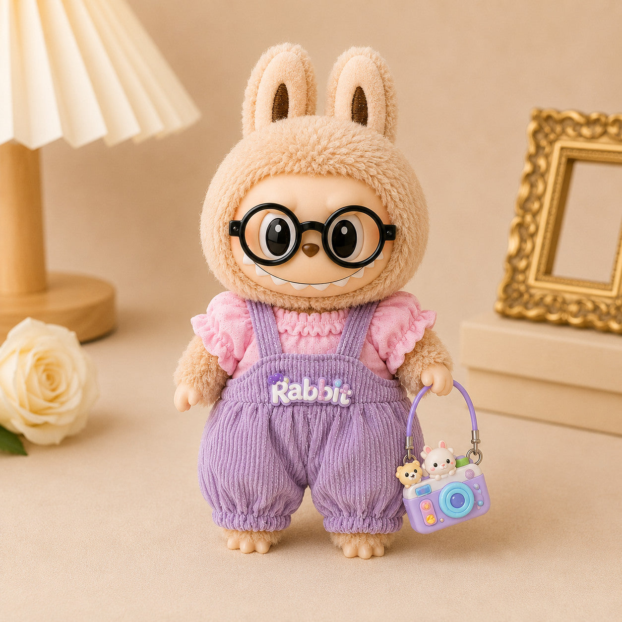 Purple Outfits for Labubu Pack of 3 | 17cm Doll Clothes (DOLL NOT INCLUDED)