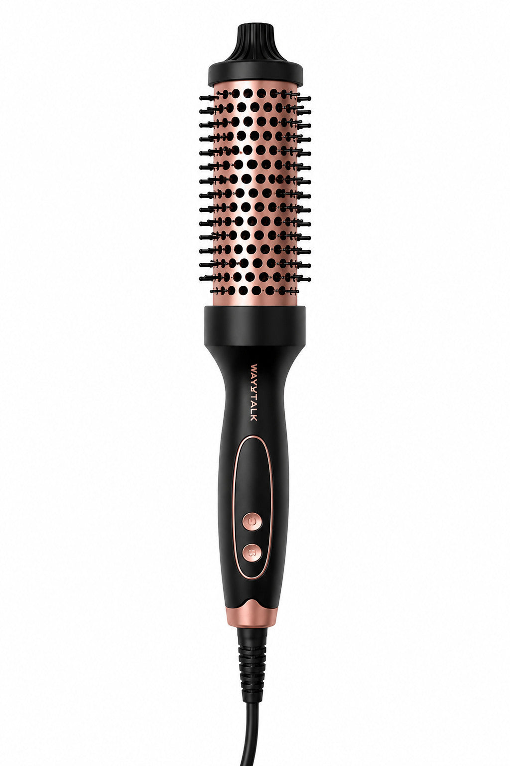 WAVYTALK Blowout Boost Ionic Thermal Brush |Rose Gold Heated Hair Styling Brush