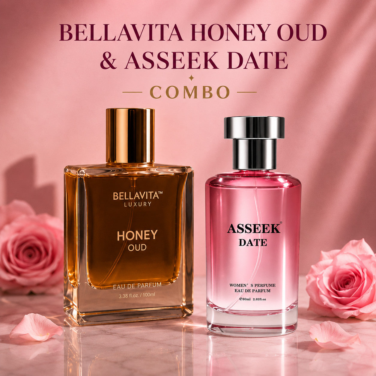 ASSEEK DATE & Bellavita Honey Oud Eau De Parfum Perfume Choose 1 or Combo