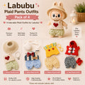 Plaid Outfits for Labubu Pack of 4 | 17cm Doll Clothes (DOLL NOT INCLUDED)