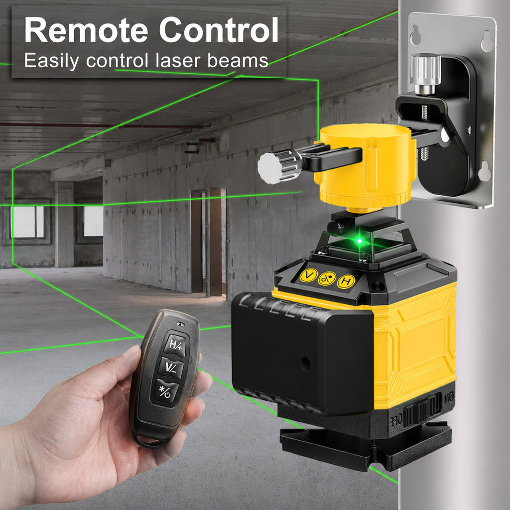 Tegatok 16 Lines 4D Laser Level 360° Self Leveling Rotary Cross Line Measure