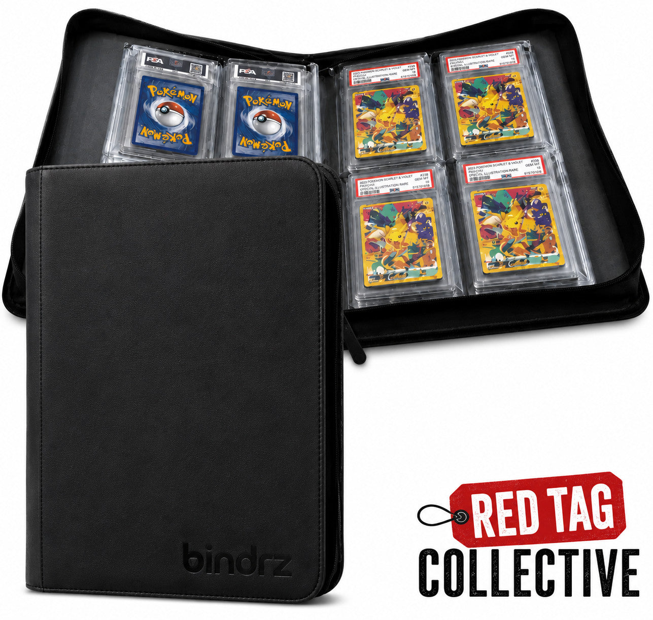 Bindrz 32 Graded Card Binder Black Holds 32 PSA BGS CGC Trading Card Slabs