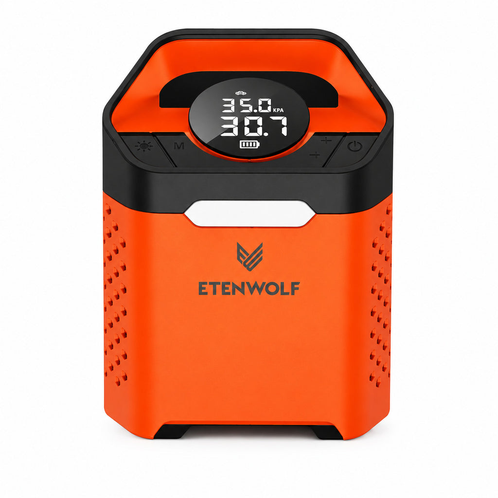 ETENWOLF ZEPHYR V3 Portable Bicycle, Car, Tire Inflator 7800mAh Portable battery
