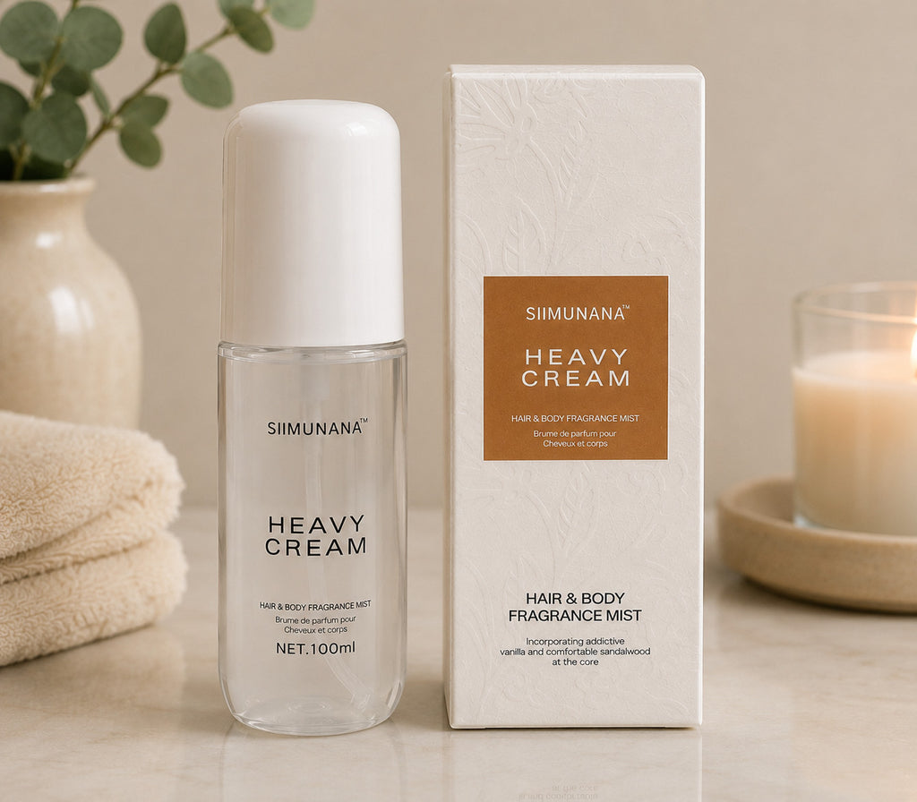 SIIMUNANA - Lot of 2 | Heavy Cream & Vanilla Skin - Hair and Body Spray 100 ML