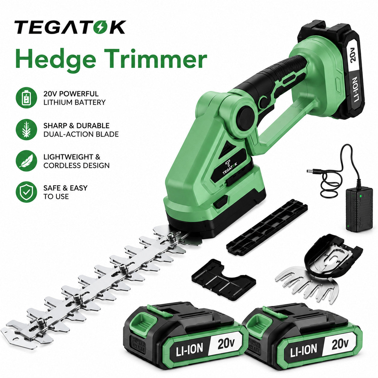TEGATOK Hedge Trimmer Kit