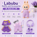 Purple Outfits for Labubu Pack of 3 | 17cm Doll Clothes (DOLL NOT INCLUDED)