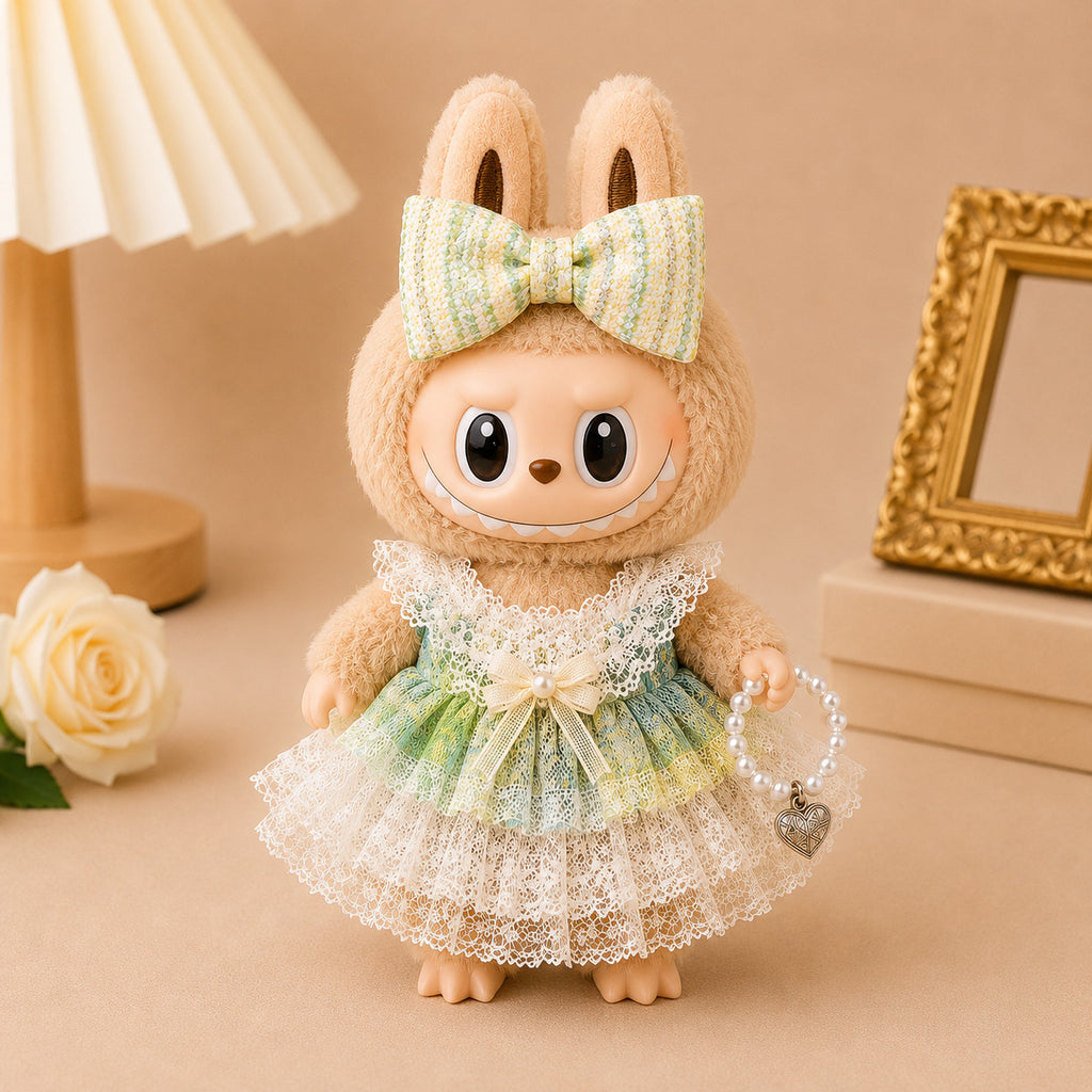 Fancy Dresses for Labubu Pack of 5 | 17cm Doll Clothes (DOLL NOT INCLUDED)