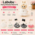 Fancy Dresses for Labubu Pack of 5 | 17cm Doll Clothes (DOLL NOT INCLUDED)