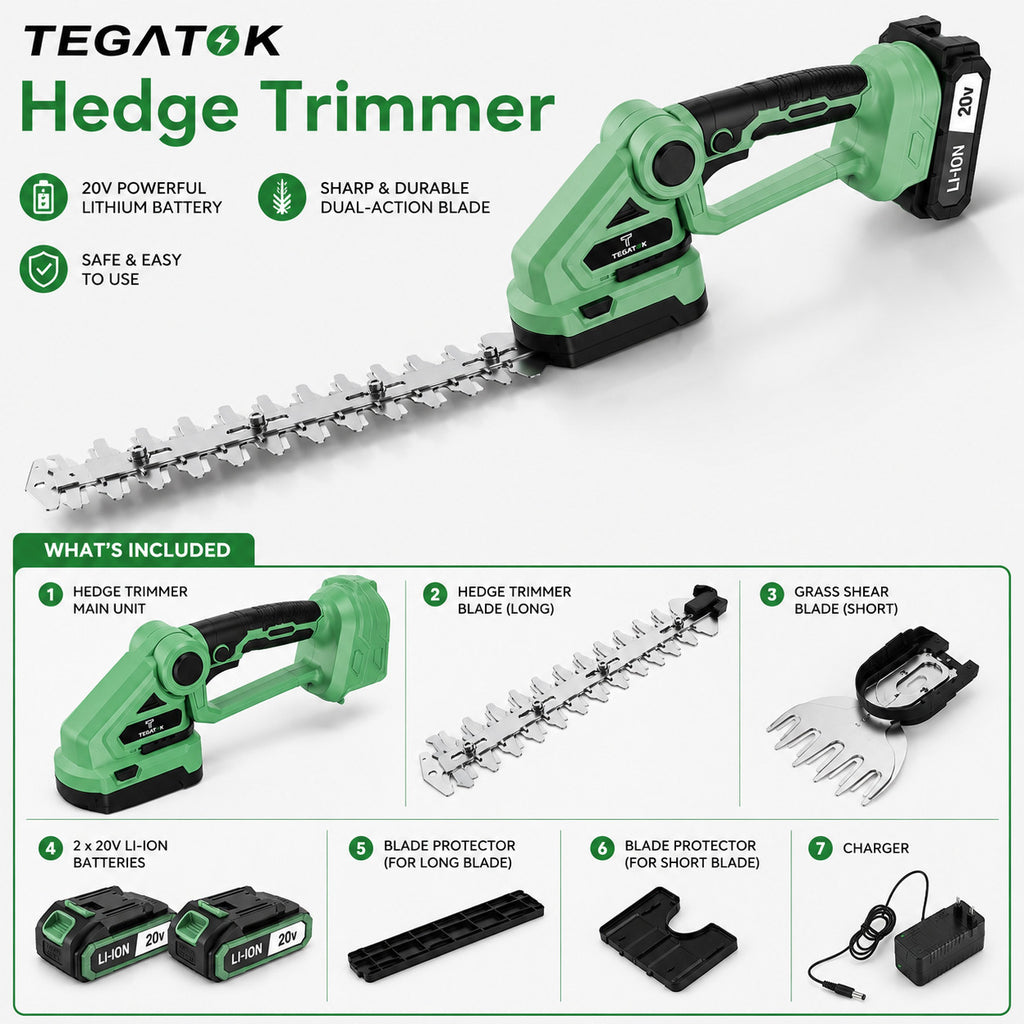 TEGATOK Hedge Trimmer Kit