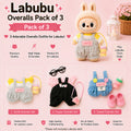 Overalls for Labubu Pack of 3 | 17cm Doll Clothes (DOLL NOT INCLUDED)