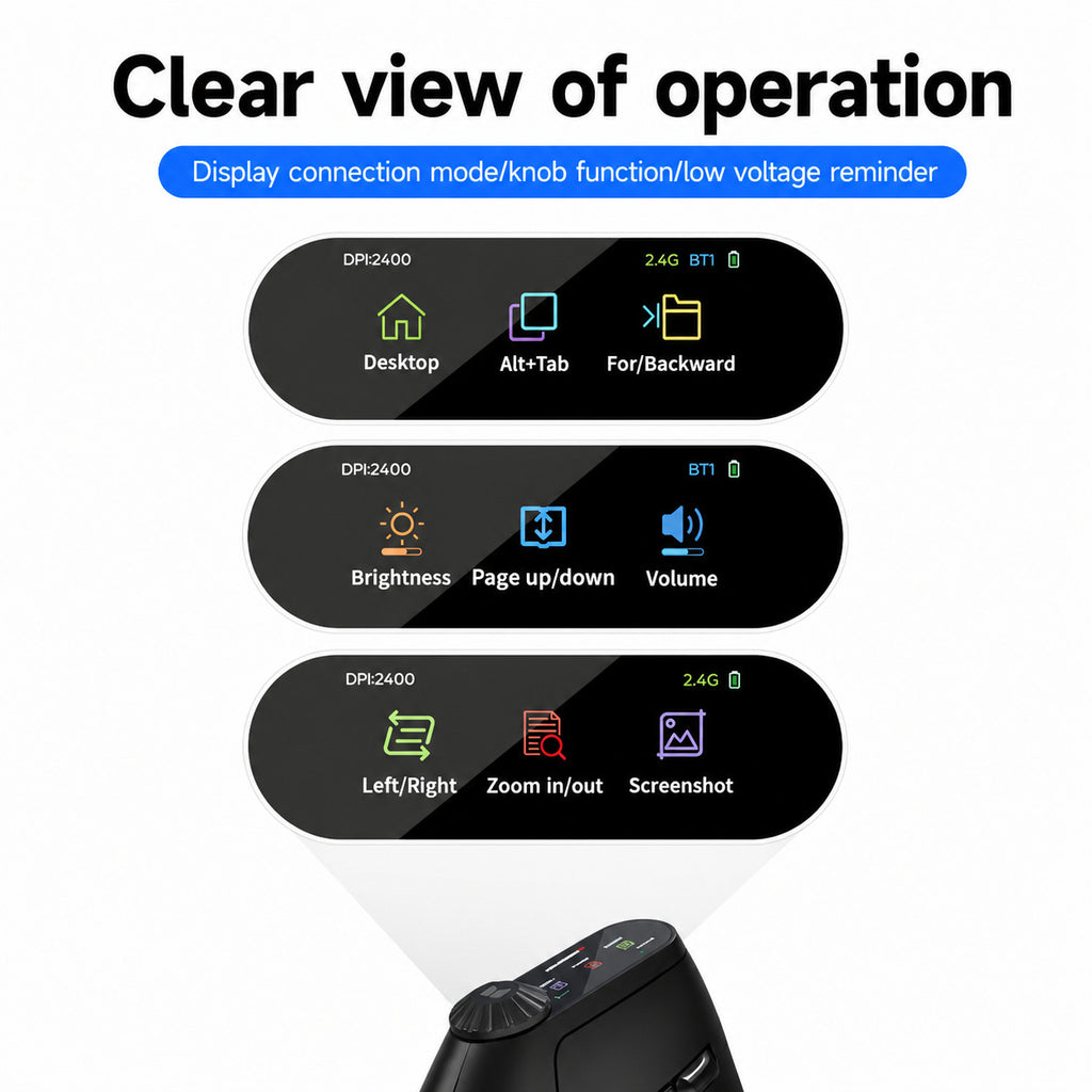 Monster Airmars M2 Max Mouse Wireless Vertical Mouse (Black)