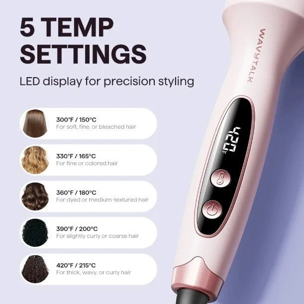 WavyTalk Blowout Boost 1.5" Ionic Thermal Brush Ceramic Hot Brush Rose Gold
