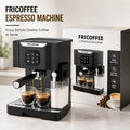 Fricoffee FCKFCJ-265CBKUS 20 Bar Espresso Cappuccino Latte Machine Black NEW