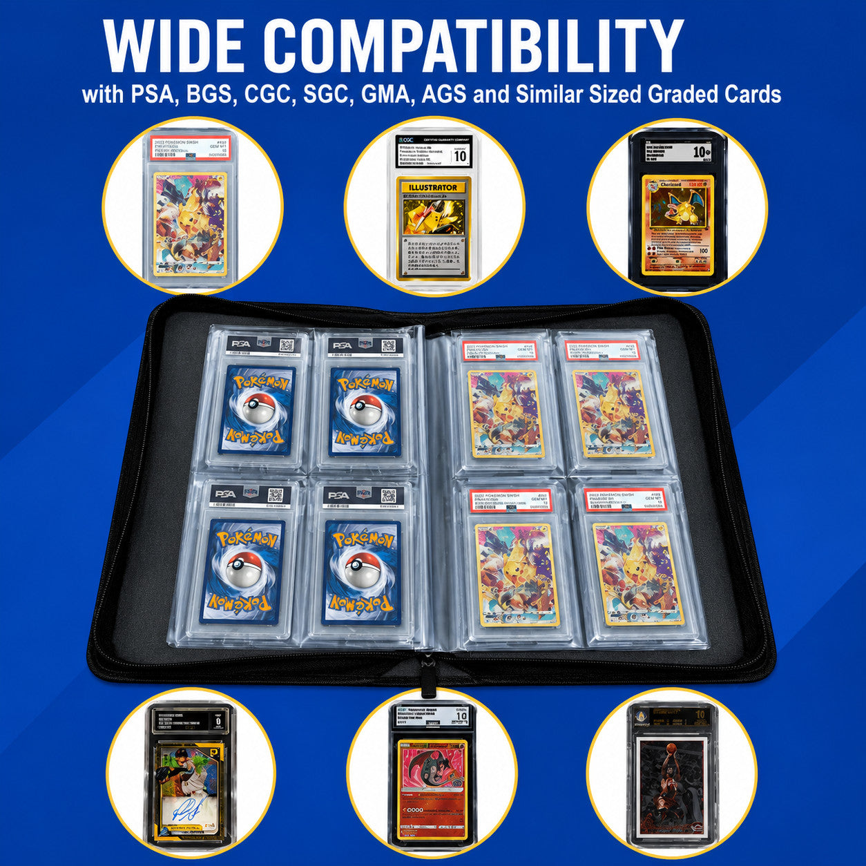 Bindrz 32 Graded Card Binder Black Holds 32 PSA BGS CGC Trading Card Slabs